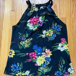 EUC Rafaella Floral Sleeveless Blouse